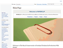 Tablet Screenshot of paperclip.rcs.ac.uk